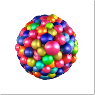 Gumballs anyone? Abstract art ball, colorful and fun. Bright and colorful will brighten up your day. Looks awesome on items. Posters and Art